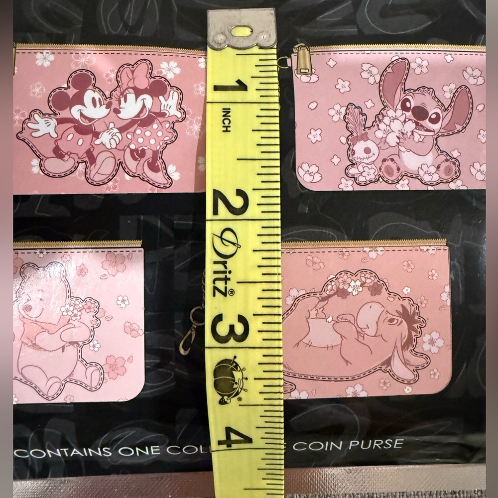 Disney Blind Bag Cherry Blossom Character Collectible Zip Coin Purse NWT - Picture 5 of 5